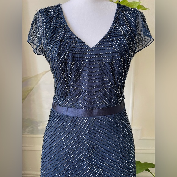 ANTHROPOLOGIE | ADRIANNA PAPPEL BEADED SEQUIN GOWN 💎 - Picture 4 of 11